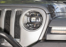 Cargar imagen en el visor de la galería, Rugged Ridge 18-20 Jeep Wrangler JL / 2020 Jeep Gladiator JT Black Elite Headlight Guards Black