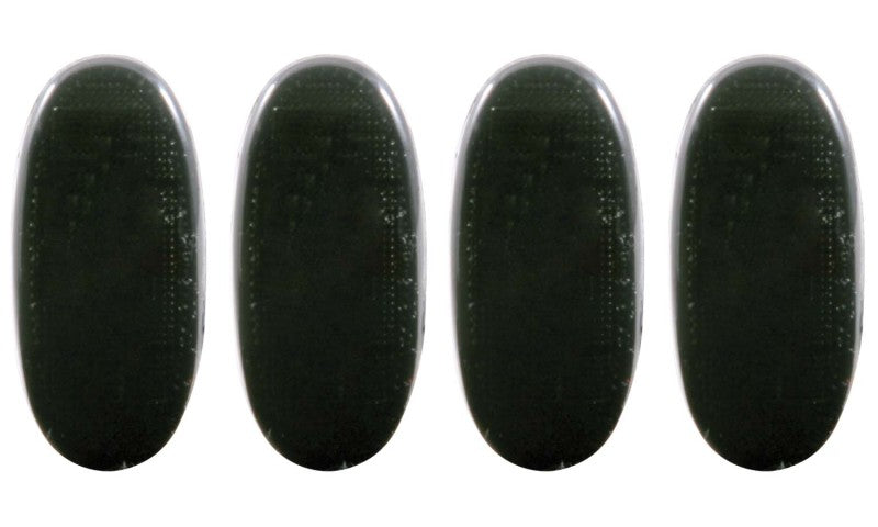 ANZO 2011-2016 Ford F-350 Kit de luces LED para guardabarros ahumado, 2 piezas ámbar/2 piezas rojo