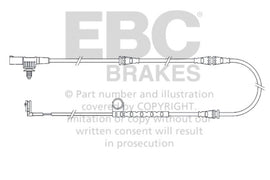 EBC 2005-2006 Land Rover Range Rover Sport 4.2L Cables de desgaste delanteros sobrealimentados