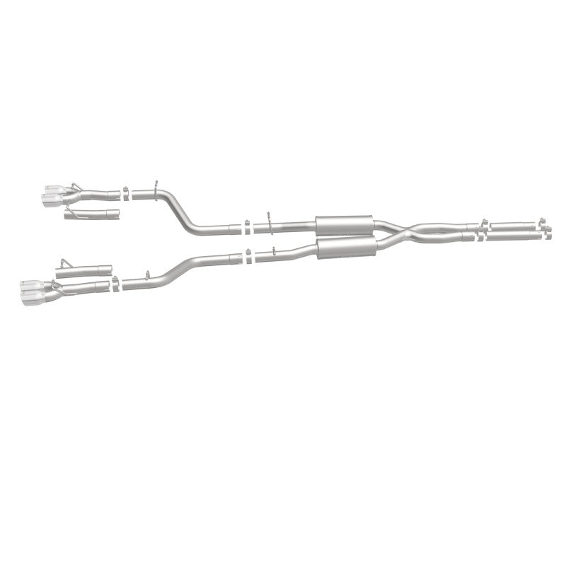 MagnaFlow Cat-Back, SS, 2.5 pulgadas, cuádruple trasero dividido con punta de 3.5 pulgadas 2015 Dodge Challenger 3.6L V6