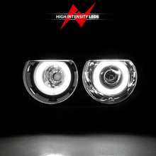 Cargar imagen en el visor de la galería, ANZO 2008-2014 Dodge Challenger Projector Headlights w/ Halo Black (CCFL)