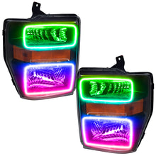 Cargar imagen en el visor de la galería, Oracle 08-10 Ford F250/350 LED HL - Black - ColorSHIFT w/ Simple Controller SEE WARRANTY