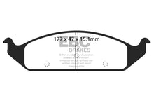 Cargar imagen en el visor de la galería, EBC 95-97 Chrysler Cirrus 2.4 (14in Wheels) Ultimax2 Front Brake Pads