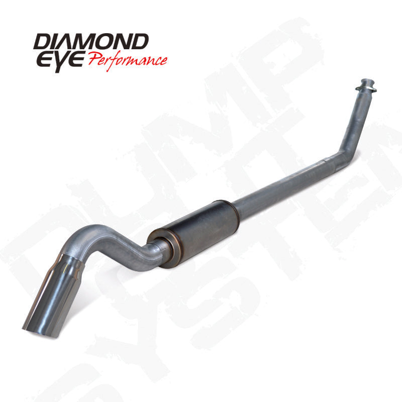 Diamond Eye 4in SS TURBO BACK SGL DUMP OUT 98.5-02 DODGE INCLUYE PUNTA SIN MFLR