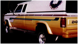 Bushwacker 81-93 Dodge Ramcharger Extend-A-Fender estilo bengalas 4 piezas excluye doble - negro