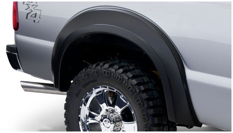 Bushwacker 11-16 Ford F-250 Super Duty Styleside Extend-A-Fender estilo bengalas 2 piezas - negro