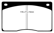 Cargar imagen en el visor de la galería, EBC 93-97 Aston Martin DB7 3.2 Pastillas de freno delanteras sobrealimentadas Yellowstuff