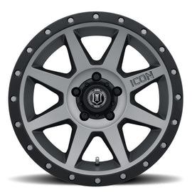 ICON Rebound 17x8.5 5x5.5 0mm Offset 4.75in BS Rueda de titanio de 77.9mm de diámetro