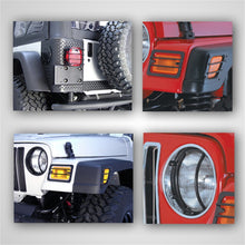 Cargar imagen en el visor de la galería, Rugged Ridge Euro Guard Light Kit 97-06 Jeep Wrangler TJ