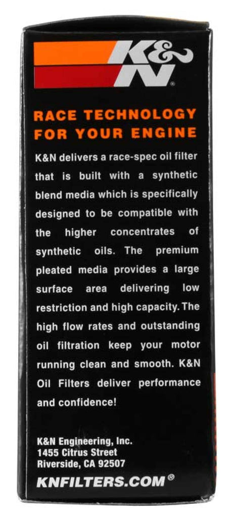 Filtro de aceite K&amp;N Yamaha de 3,969 pulgadas de diámetro exterior x 1,531 pulgadas de alto