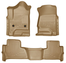 Cargar imagen en el visor de la galería, Husky Liners 2015 Chevy/GMC Tahoe/Yukon WeatherBeater Combo Tan Floor Liners