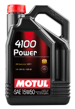 Cargar imagen en el visor de la galería, Motul 5L Engine Oil 4100 POWER 15W50 - VW 505 00 501 01 - MB 229.1