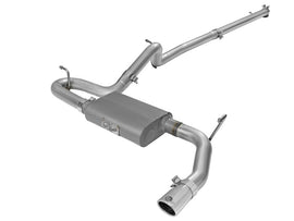 aFe Scorpion Escape trasero de gato de acero aluminizado de 2-1/2 pulgadas 07-17 Jeep Wrangler V6-3.6/3.8L (4 Dr)
