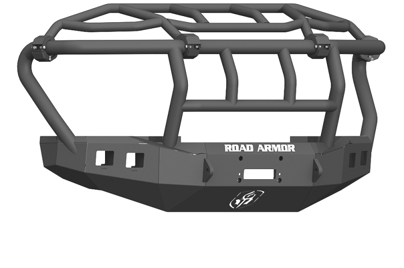 Road Armor 17-20 Ford F-250 Stealth Wide Fender parachoques delantero con protector intimidador - Tex Blk
