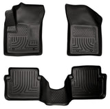 Husky Liners 11-12 Dodge Avenger/Chrysler 200 WeatherBeater Combo revestimientos de piso negros