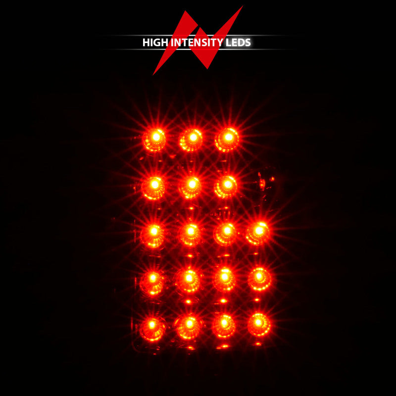 ANZO 2003-2006 Chevrolet Silverado 1500 luces traseras LED rojo/transparente