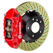 Cargar imagen en el visor de la galería, Brembo 19+ 330i Rear GT BBK 4 Piston Cast 380x28 2pc Rotor Drilled-Red
