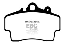 Cargar imagen en el visor de la galería, EBC 97-99 Porsche Boxster (solo rotores de hierro fundido) 2.5 Pastillas de freno delanteras Yellowstuff
