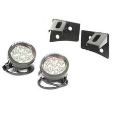 Cargar imagen en el visor de la galería, Rugged Ridge 07-18 Jeep Wrangler JK Round Windshield LED Light Kit w/ Brackets