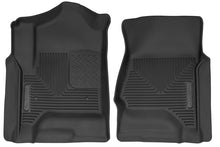 Cargar imagen en el visor de la galería, Husky Liners 14 Chevrolet Silverado 1500 / GMC Sierra 1500 X-Act Revestimientos de piso delantero negros Contour