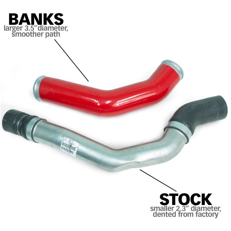 Banks 13-18 Ram 6.7L Sistema de tubo de refuerzo diésel - Lado del conductor