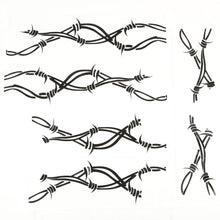 Cargar imagen en el visor de la galería, Rugged Ridge Side Decals Pair Barbed Wire 07-18 Jeep Wrangler