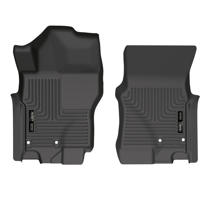 Husky Liners 2022 Nissan Frontier King Cab Ext. Revestimientos de piso delantero negros WeatherBeater para cabina/CC