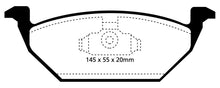 Cargar imagen en el visor de la galería, EBC 98-99 Volkswagen Beetle 2.0 Pastillas de freno delanteras Redstuff