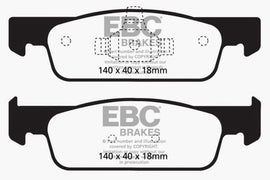 EBC 2016-2017 Smart Fortwo 0.9L Turbo Ultimax2 Front Brake Pads