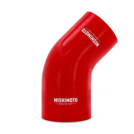 Acoplador reductor de silicona Mishimoto 45 grados 3,5 pulgadas a 4 pulgadas - Rojo