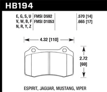 Cargar imagen en el visor de la galería, Hawk 92-02 Dodge Viper HPS 5.0 Front Brake Pads