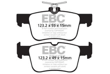 Cargar imagen en el visor de la galería, Pastillas de freno traseras EBC 13+ Ford Fusion 1.6 Turbo Redstuff
