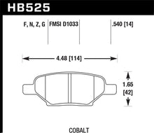 Cargar imagen en el visor de la galería, Hawk 05-10 Chevrolet Cobalt SS / 07-10 Pontiac G5 / 05-10 Pontiac G6 DTC-60 Pastillas de freno traseras de carrera