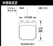 Cargar imagen en el visor de la galería, Hawk Wilwood DLS 6812 Blue 9012 Race Brake Pads