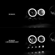 Cargar imagen en el visor de la galería, ANZO 1997-2003 Ford F-150 Faros delanteros con proyector con halo negro (CCFL)