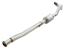 Cargar imagen en el visor de la galería, aFe Atlas Exhausts Sistema de escape de acero aluminizado con respaldo de gato de 4 pulgadas 2015 Ford F-150 V6 3.5L (tt) Punta negra