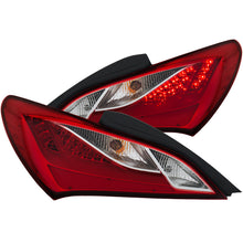 Cargar imagen en el visor de la galería, ANZO 2010-2013 Hyundai Genesis luces traseras LED rojo/transparente
