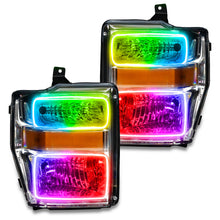 Cargar imagen en el visor de la galería, Oracle 08-10 Ford F250/350 Pre-Assembled Halo Headlights- Chrome Housing - w/o Cntrl SEE WARRANTY