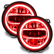 Load image into Gallery viewer, Oracle Jeep Wrangler JL/Gladiator JT RGB+W Headlight DRL Upgrade Kit - ColorSHIFT 2 SEE WARRANTY