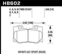 Cargar imagen en el visor de la galería, Pastillas de freno traseras Hawk Infiniti G37 Sport Performance Ceramic Street