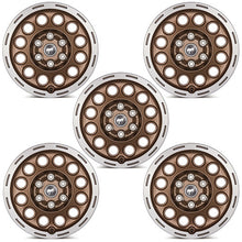 Cargar imagen en el visor de la galería, Ford Racing 21-23 Bronco 17x8.0 Kit de ruedas - Bronce siniestro