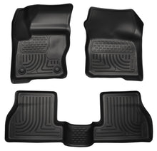 Cargar imagen en el visor de la galería, Husky Liners 2012 Ford Focus (4DR/5DR) WeatherBeater Combo Black Floor Liners