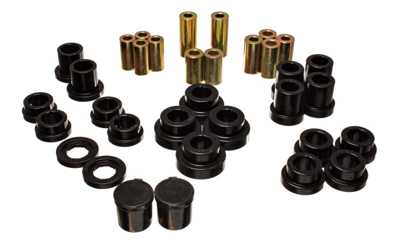 Energy Suspensión 00-09 Honda S2000 Juego de bujes de brazo de control trasero negro