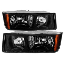 Cargar imagen en el visor de la galería, Xtune Chevy Avalanche w/ Body Cladding Only 02-06 OEM Headlights - OEM (Black) HD-JH-CAVA02-AM-BK