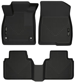 Husky Liners 2018 Honda Accord WeatherBeater Revestimientos negros para el piso del asiento delantero y segundo