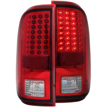 Cargar imagen en el visor de la galería, ANZO 2008-2015 Ford F-250 luces traseras LED rojo/transparente