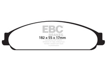 Cargar imagen en el visor de la galería, EBC 04-07 Ford Five Hundred 3.0 Redstuff Front Brake Pads