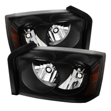 Cargar imagen en el visor de la galería, Xtune Dodge Dakota 05-07 Crystal Headlights Black HD-JH-DDAK05-AM-BK