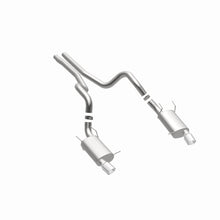 Cargar imagen en el visor de la galería, MagnaFlow 13 Ford Mustang Dual Split Rear Exit Stainless Cat Back Performance Exhaust (Street)