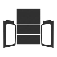 Cargar imagen en el visor de la galería, DEI 04-06 Jeep Wrangler LJ Kit completo de revestimiento de techo con apariencia de cuero ilimitado - Negro